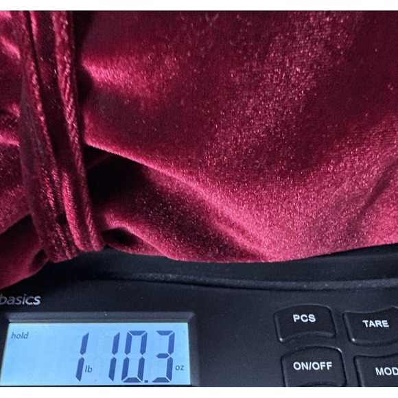 Japanese‎ Wine Velvet Women Embroidery Crowned Crane Kimono Bathrobe Sz L - Picture 9 of 9